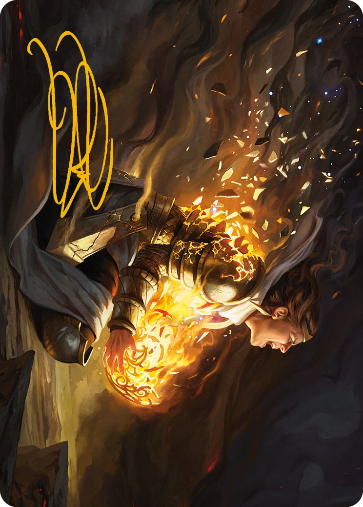 Vanish into Eternity Art Card (Gold-Stamped Signature) [Phyrexia: All Will Be One Art Series] | Gate City Games LLC
