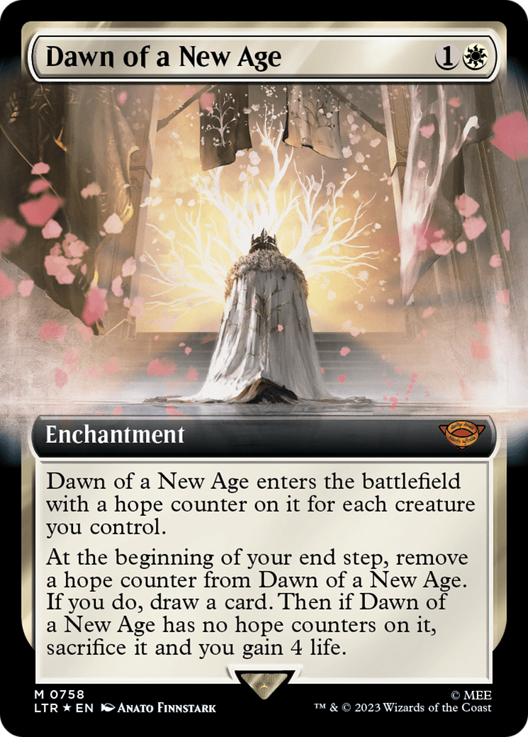 Dawn of a New Age (Extended Art) (Surge Foil) [The Lord of the Rings: Tales of Middle-Earth] | Gate City Games LLC