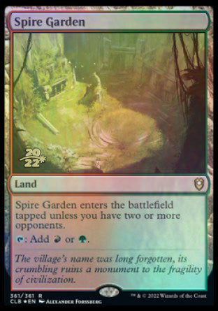 Spire Garden [Commander Legends: Battle for Baldur's Gate Prerelease Promos] | Gate City Games LLC
