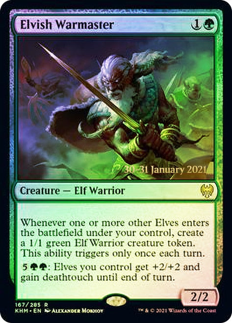Elvish Warmaster [Kaldheim Prerelease Promos] | Gate City Games LLC