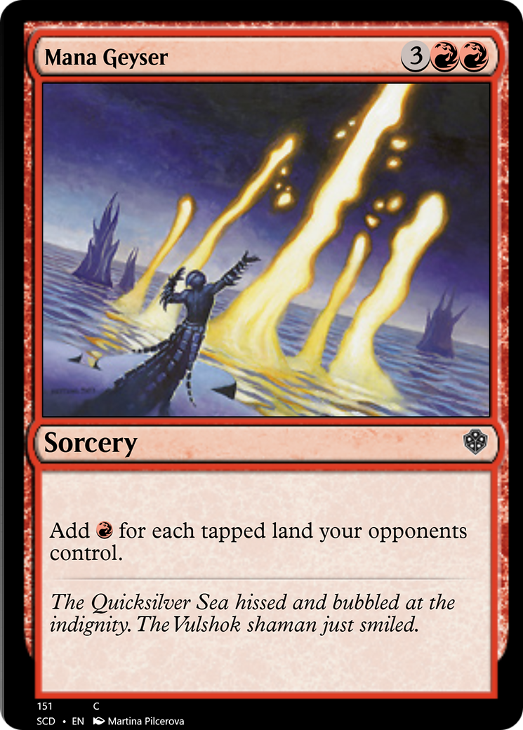 Mana Geyser [Starter Commander Decks] | Gate City Games LLC