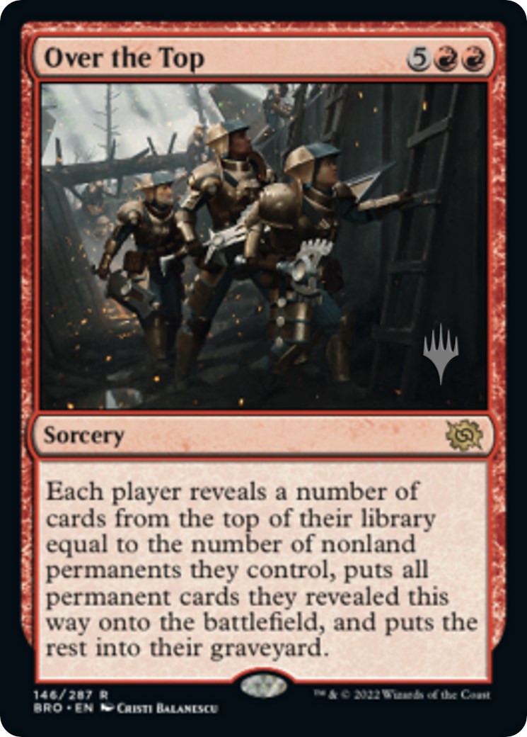 Over the Top (Promo Pack) [The Brothers' War Promos] | Gate City Games LLC