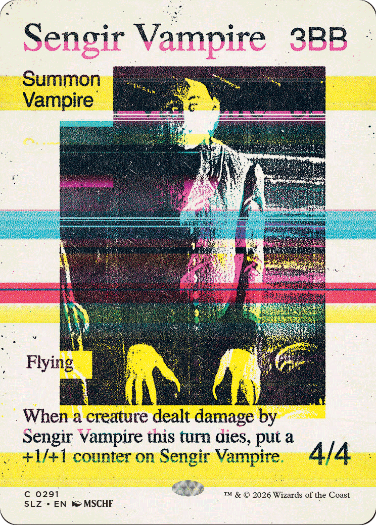 Sengir Vampire (0291) [Secret Lair x MSCHF: The Zeta Set] | Gate City Games LLC