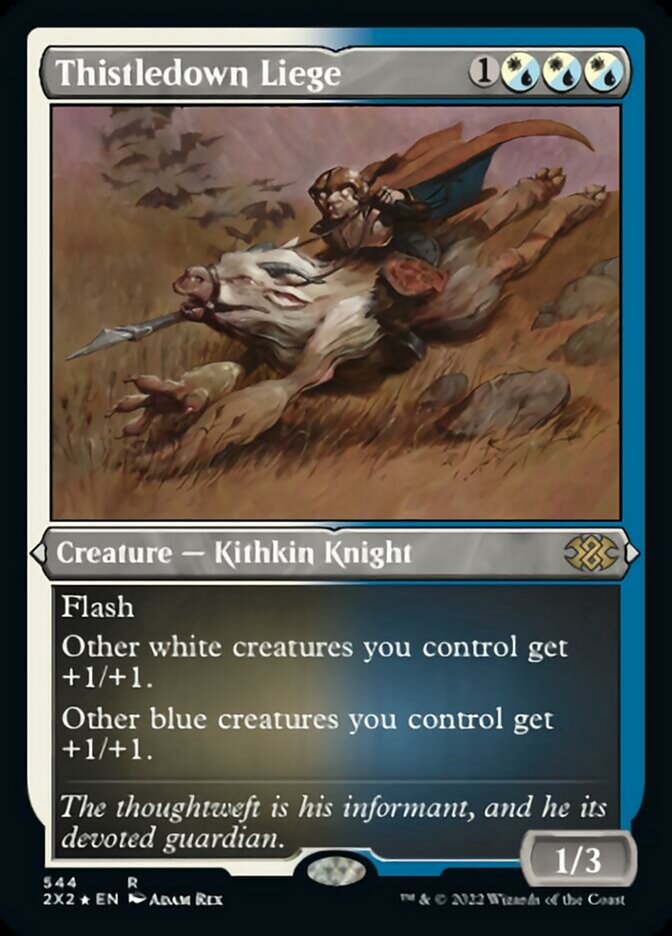 Thistledown Liege (Foil Etched) [Double Masters 2022] | Gate City Games LLC