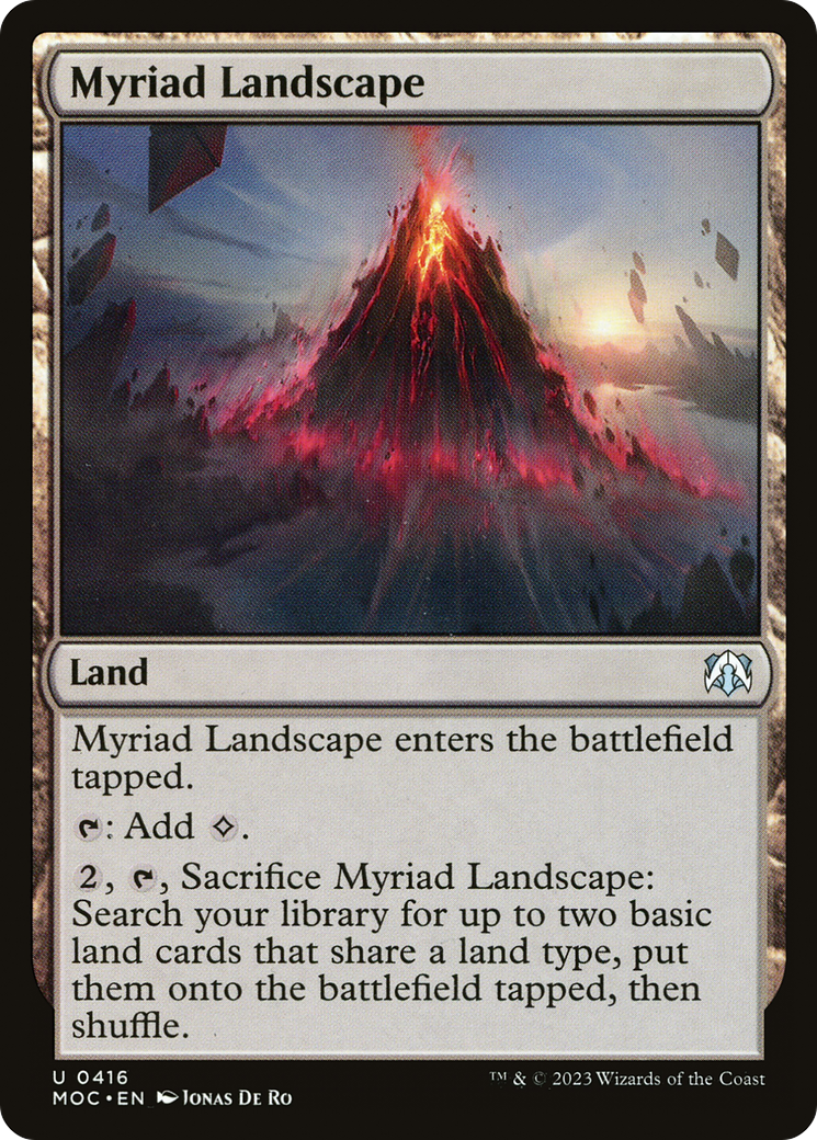 Myriad Landscape [March of the Machine Commander] | Gate City Games LLC