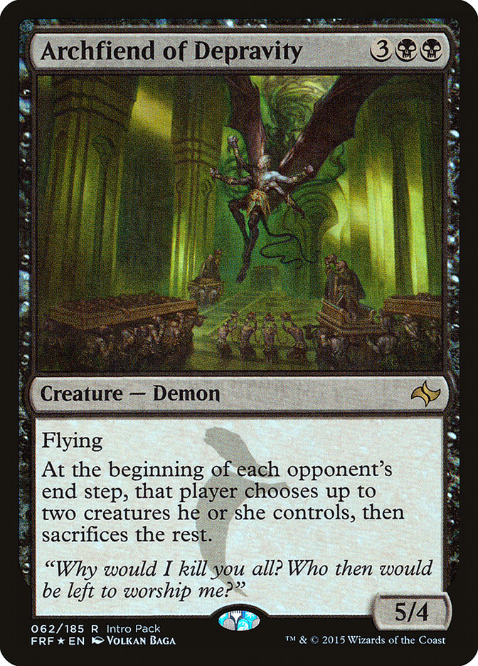 Archfiend of Depravity (Intro Pack) [Fate Reforged Promos] | Gate City Games LLC