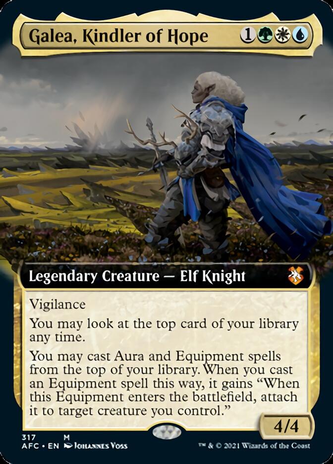 Galea, Kindler of Hope (Extended Art) [Dungeons & Dragons: Adventures in the Forgotten Realms Commander] | Gate City Games LLC