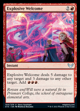 Explosive Welcome [Strixhaven: School of Mages] | Gate City Games LLC