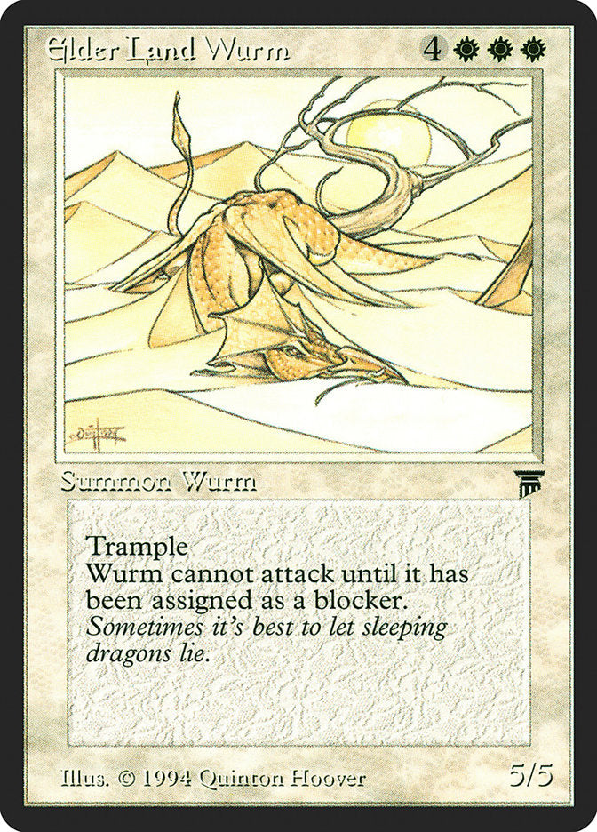Elder Land Wurm [Legends] | Gate City Games LLC
