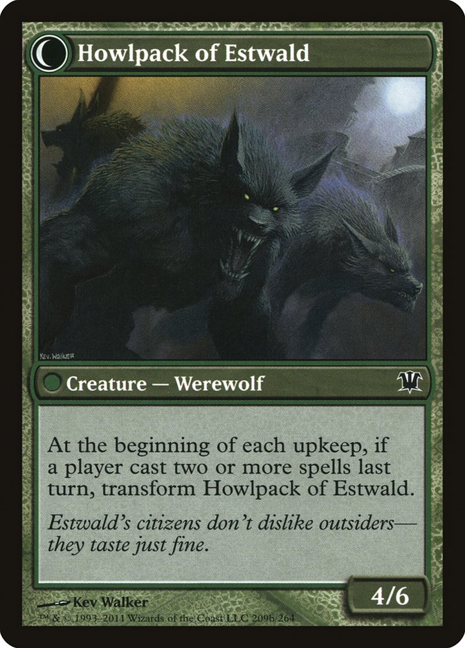 Villagers of Estwald // Howlpack of Estwald [Innistrad] | Gate City Games LLC
