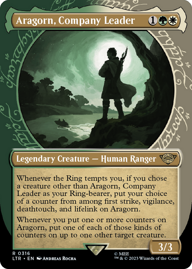 Aragorn, Company Leader (Showcase Ring Frame) [The Lord of the Rings: Tales of Middle-Earth] | Gate City Games LLC