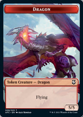 Dragon // Dragon Spirit Double-Sided Token [Dungeons & Dragons: Adventures in the Forgotten Realms Commander Tokens] | Gate City Games LLC