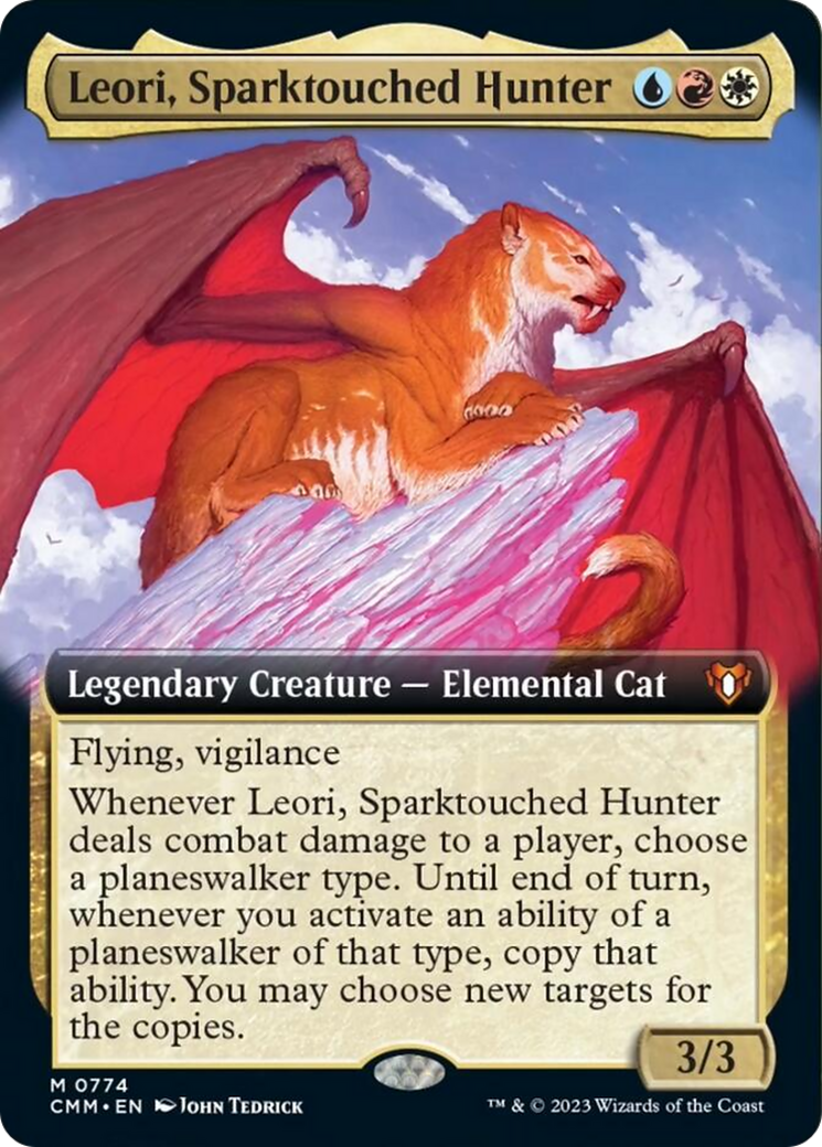 Leori, Sparktouched Hunter (Extended Art) [Commander Masters] | Gate City Games LLC