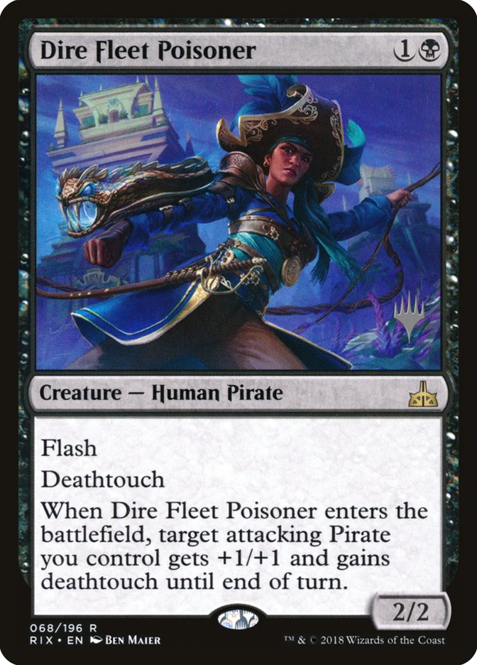 Dire Fleet Poisoner (Promo Pack) [Rivals of Ixalan Promos] | Gate City Games LLC