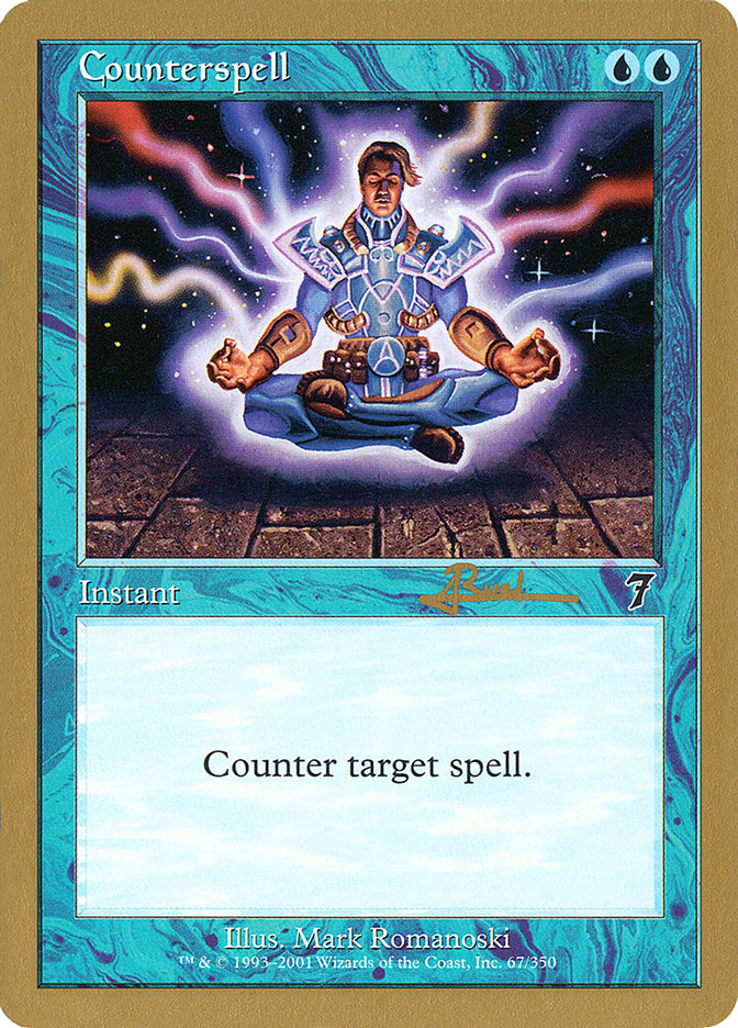 Counterspell (Antoine Ruel) (7ED) [World Championship Decks 2001] | Gate City Games LLC