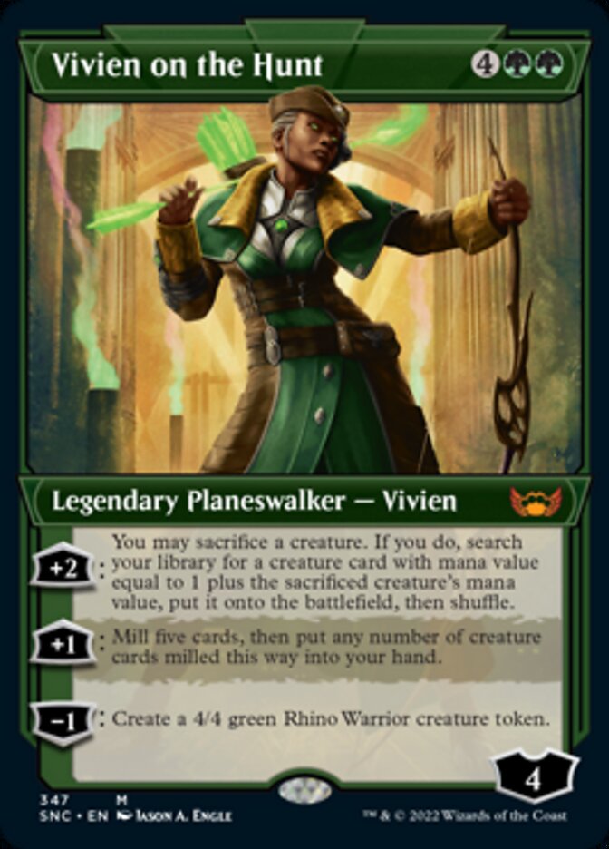 Vivien on the Hunt (Showcase Art Deco) [Streets of New Capenna] | Gate City Games LLC