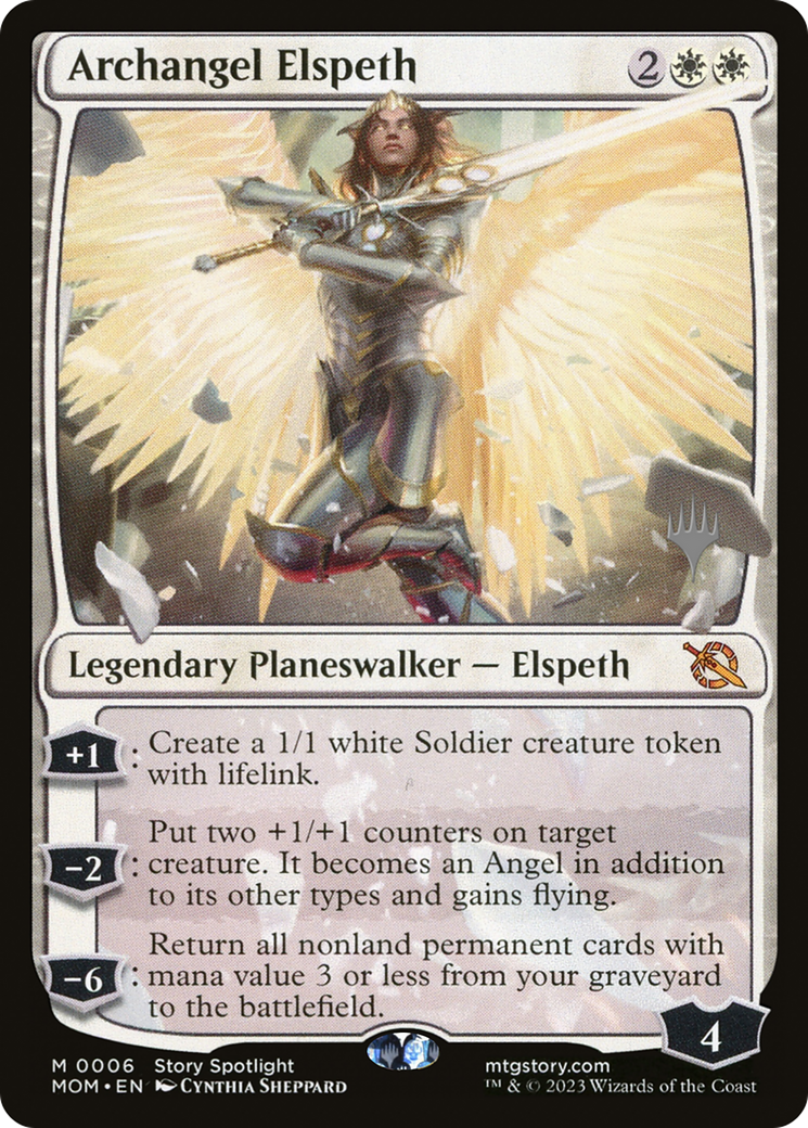 Archangel Elspeth (Promo Pack) [March of the Machine Promos] | Gate City Games LLC