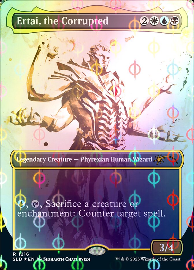 Ertai, the Corrupted (Borderless Ichor Step-and-Compleat Foil) [Secret Lair Drop Series] | Gate City Games LLC