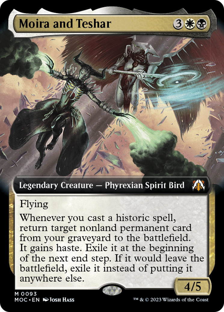 Moira and Teshar (Extended Art) [March of the Machine Commander] | Gate City Games LLC