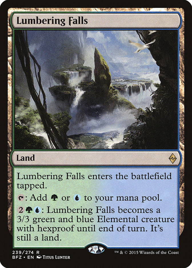 Lumbering Falls [Battle for Zendikar] | Gate City Games LLC