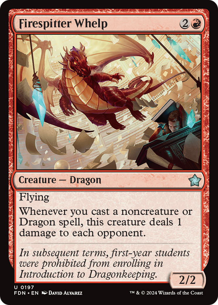 Firespitter Whelp [Foundations] | Gate City Games LLC