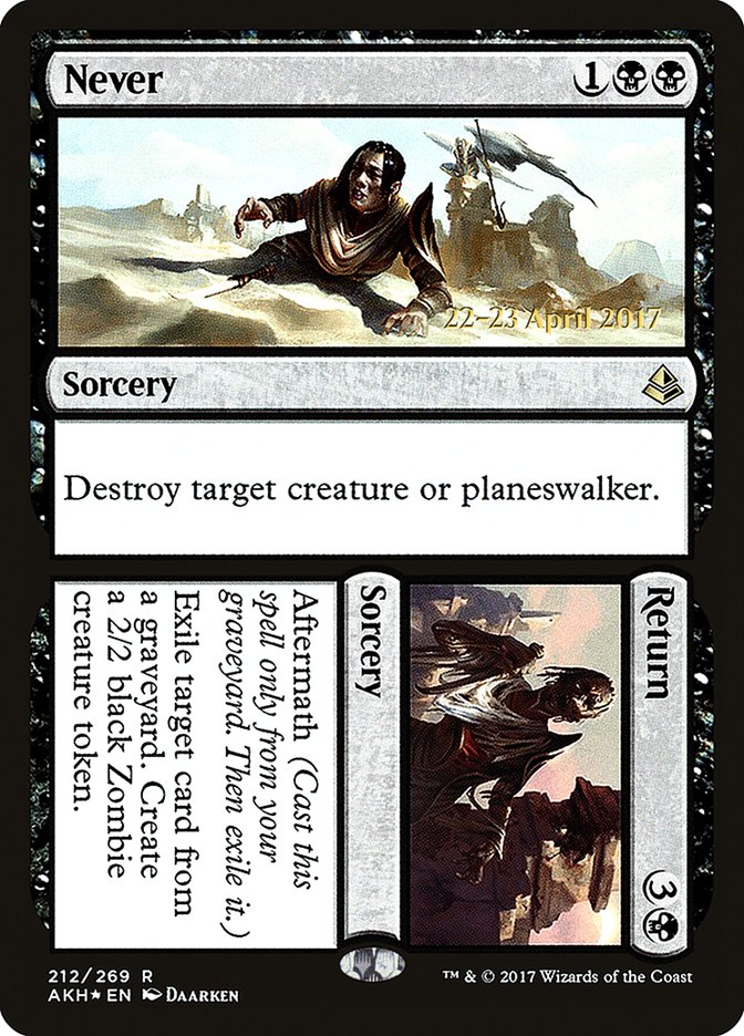 Never // Return [Amonkhet Prerelease Promos] | Gate City Games LLC
