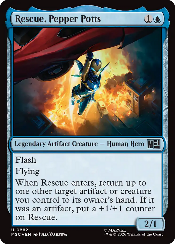 Rescue, Pepper Potts (Surge Foil) [Marvel Super Heroes Commander] | Gate City Games LLC