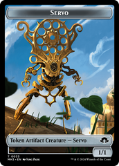 Aetherborn (Ripple Foil) // Servo Double-Sided Token [Modern Horizons 3 Commander Tokens] | Gate City Games LLC