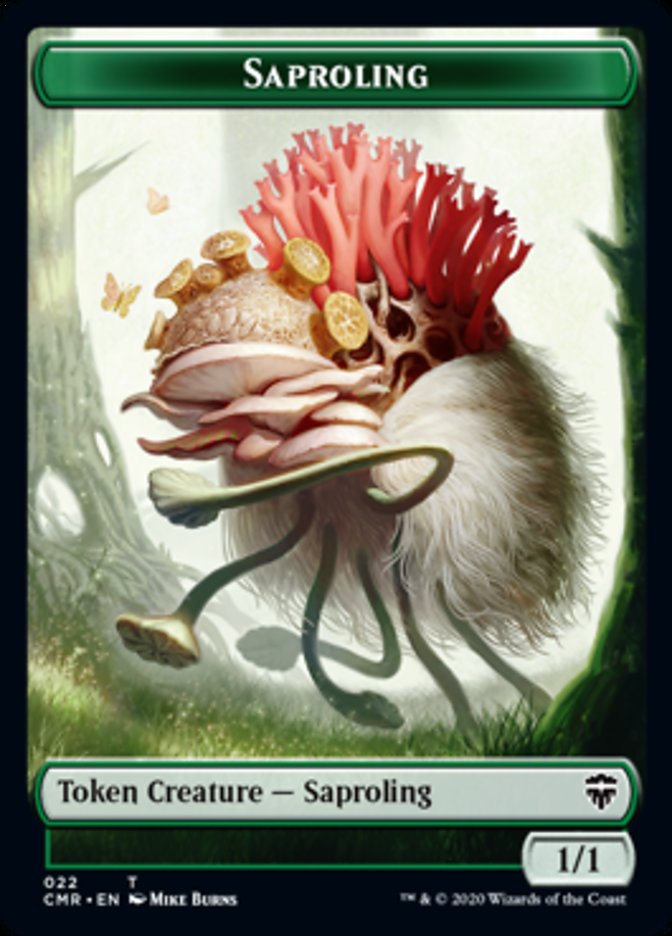 Copy (023) // Saproling Double-Sided Token [Commander Legends Tokens] | Gate City Games LLC