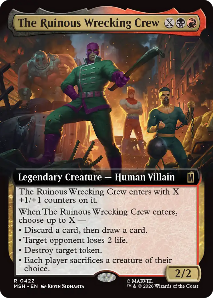 The Ruinous Wrecking Crew (Extended Art) [Marvel Super Heroes] | Gate City Games LLC