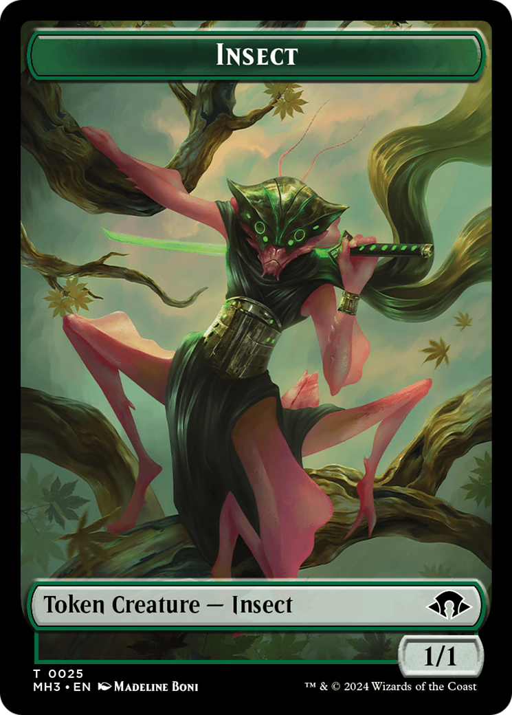 Eldrazi Spawn // Insect (0025) Double-Sided Token [Modern Horizons 3 Tokens] | Gate City Games LLC