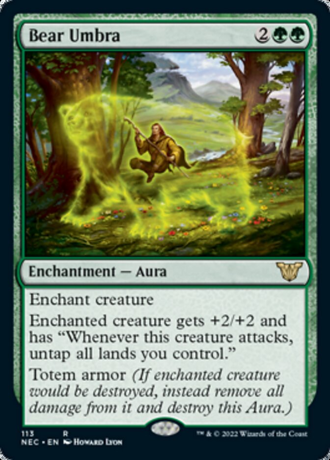 Bear Umbra [Kamigawa: Neon Dynasty Commander] | Gate City Games LLC