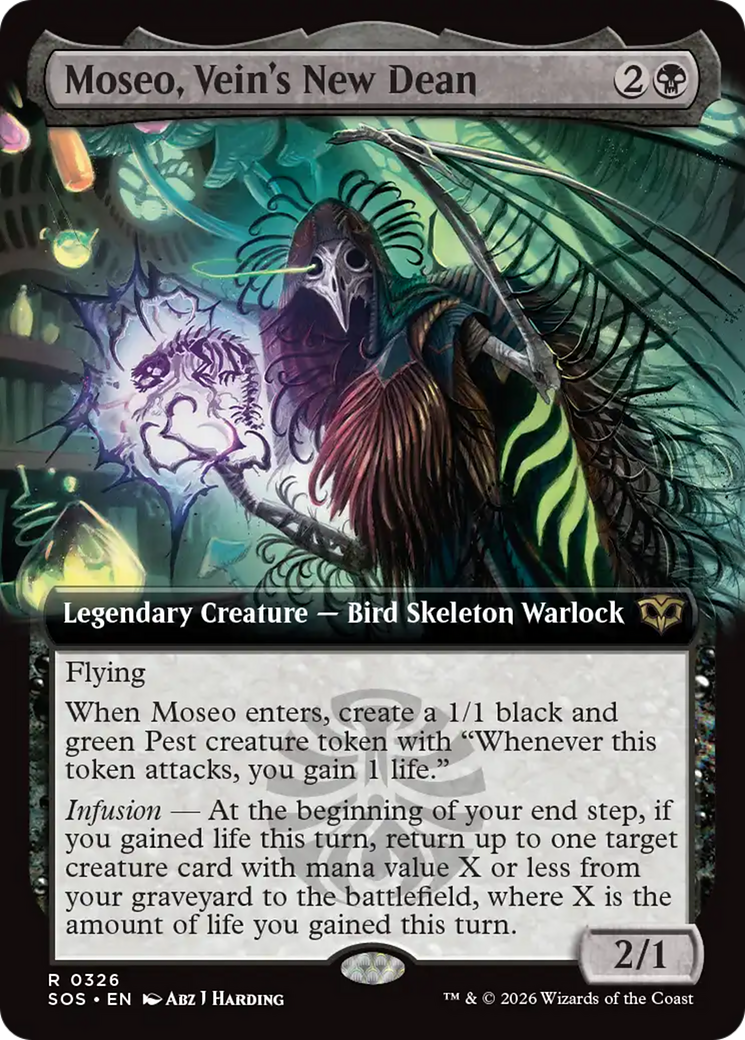 Moseo, Vein's New Dean (Extended Art) [Secrets of Strixhaven] | Gate City Games LLC