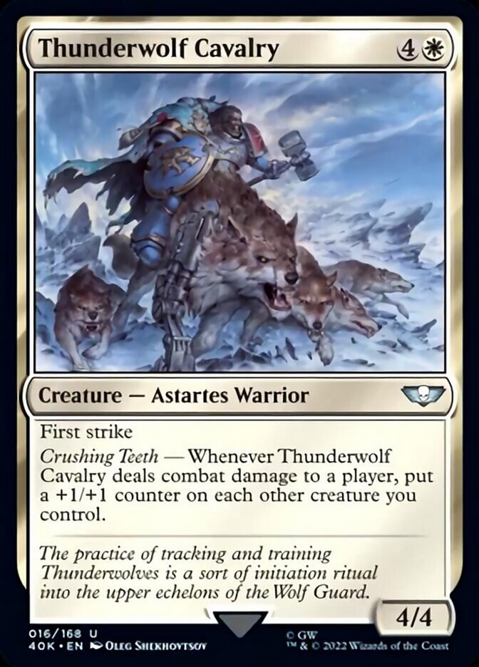 Thunderwolf Cavalry (Surge Foil) [Warhammer 40,000] | Gate City Games LLC