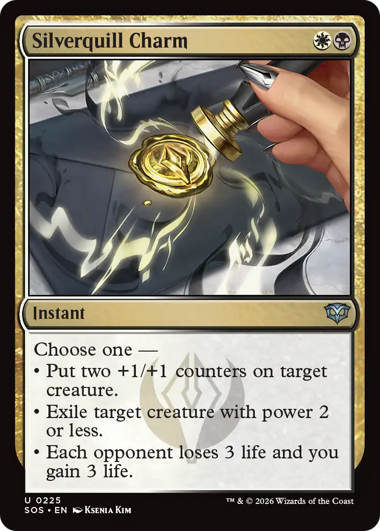 Silverquill Charm [Secrets of Strixhaven] | Gate City Games LLC