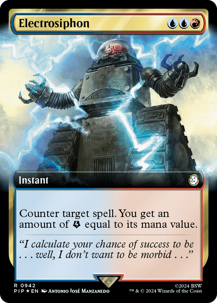 Electrosiphon (Extended Art) (Surge Foil) [Fallout] | Gate City Games LLC