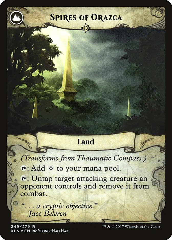 Thaumatic Compass // Spires of Orazca [Ixalan Prerelease Promos] | Gate City Games LLC
