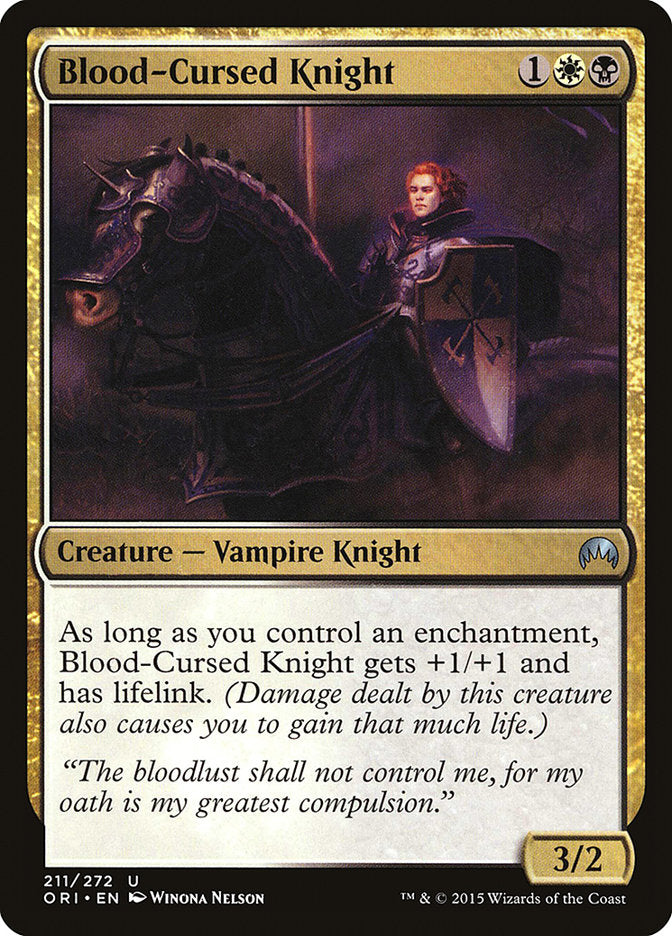 Blood-Cursed Knight [Magic Origins] | Gate City Games LLC