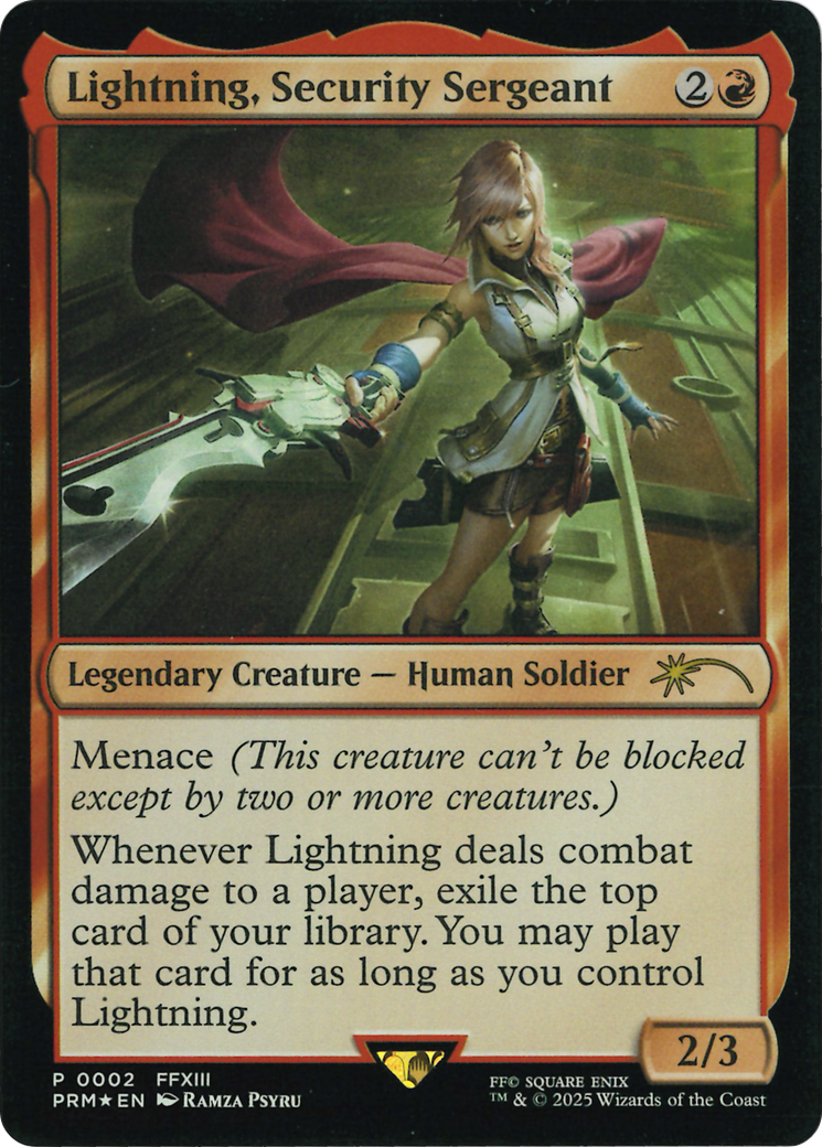 Lightning, Security Sergeant (Costco Bundle) [FINAL FANTASY Promos] | Gate City Games LLC