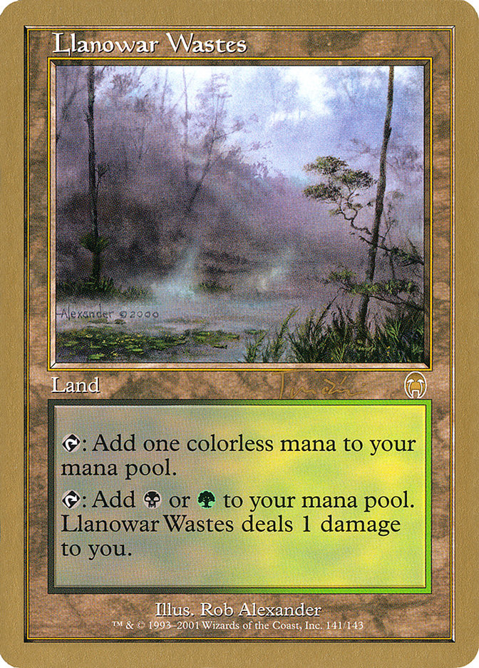 Llanowar Wastes (Jan Tomcani) [World Championship Decks 2001] | Gate City Games LLC