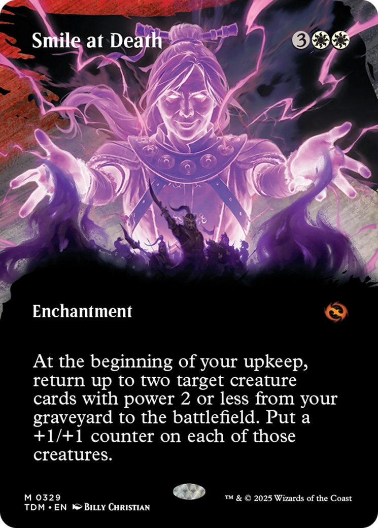 Smile at Death (Borderless) [Tarkir: Dragonstorm] | Gate City Games LLC