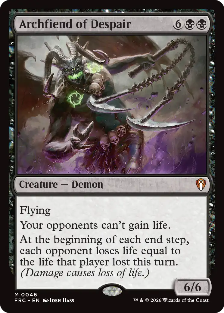 Archfiend of Despair [Reality Fracture Commander] | Gate City Games LLC