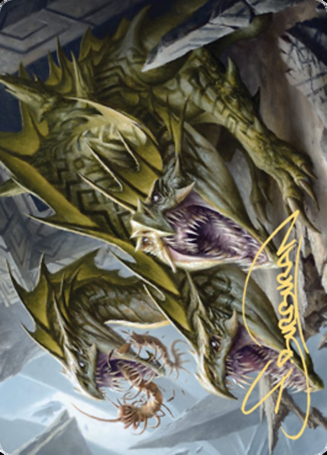 Grakmaw, Skyclave Ravager Art Card (Gold-Stamped Signature) [Zendikar Rising Art Series] | Gate City Games LLC