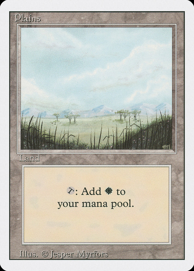 Plains (Trees on Plain / Signature on Right) [Revised Edition] | Gate City Games LLC