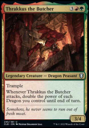 Thrakkus the Butcher [Commander Legends: Battle for Baldur's Gate] | Gate City Games LLC