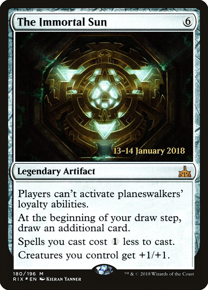The Immortal Sun [Rivals of Ixalan Prerelease Promos] | Gate City Games LLC