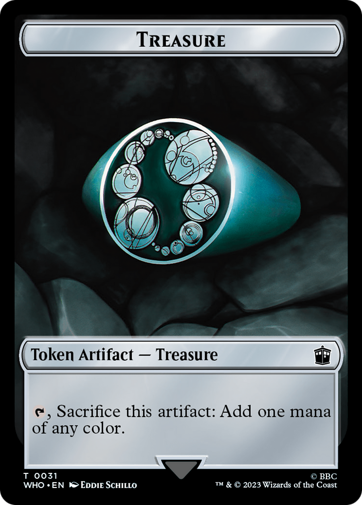 Alien // Treasure (0031) Double-Sided Token [Doctor Who Tokens] | Gate City Games LLC