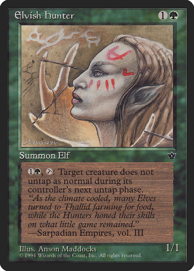 Elvish Hunter (Anson Maddocks) [Fallen Empires] | Gate City Games LLC