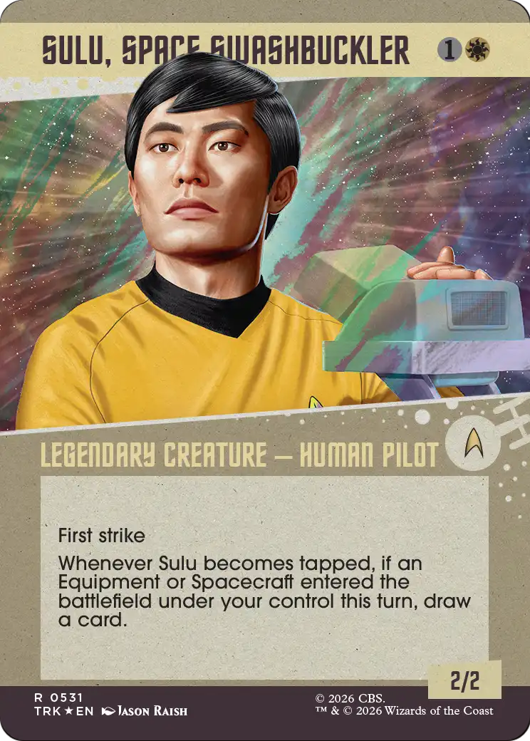 Sulu, Space Swashbuckler (Showcase) (Surge Foil) [Star Trek] | Gate City Games LLC