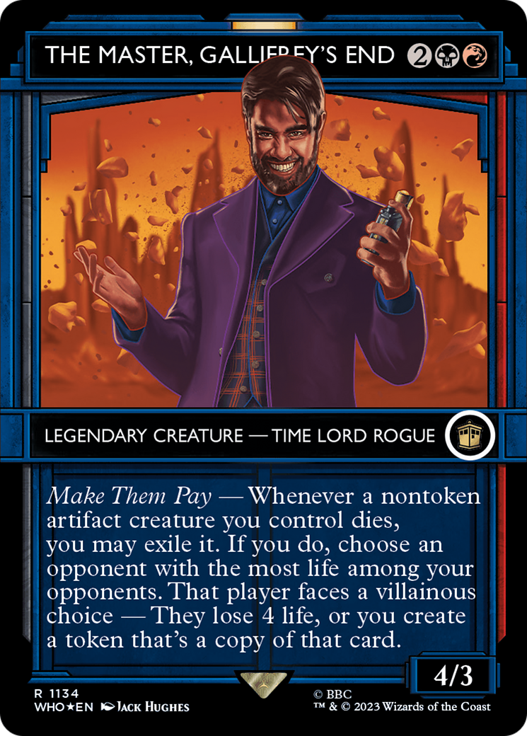 The Master, Gallifrey's End (Showcase) (Surge Foil) [Doctor Who] | Gate City Games LLC